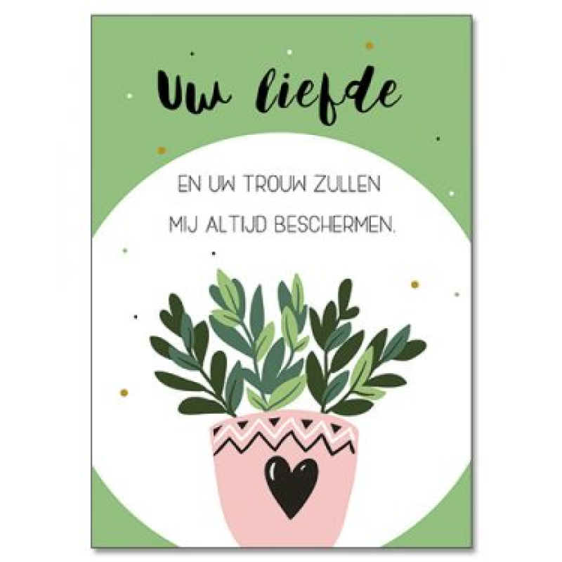 A4 kaart Uw liefde
